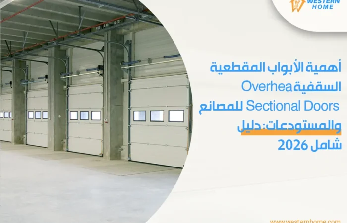أهمية الأبواب المقطعية السقفية (Overhead Sectional Doors) للمصانع والمستودعات: دليل شامل ٢٠٢٦